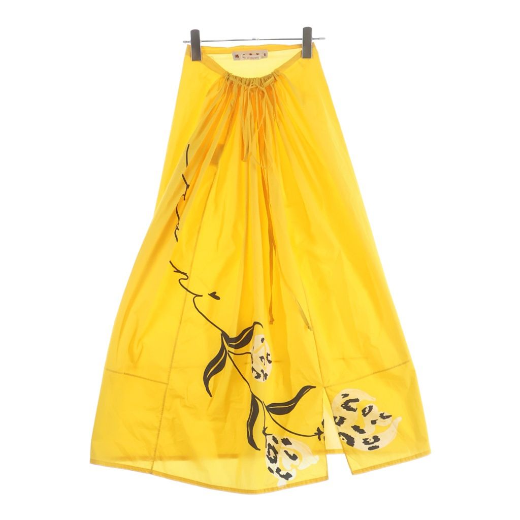 MARNI (マルニ) フラワー柄プリント スカート イエロー レディース
