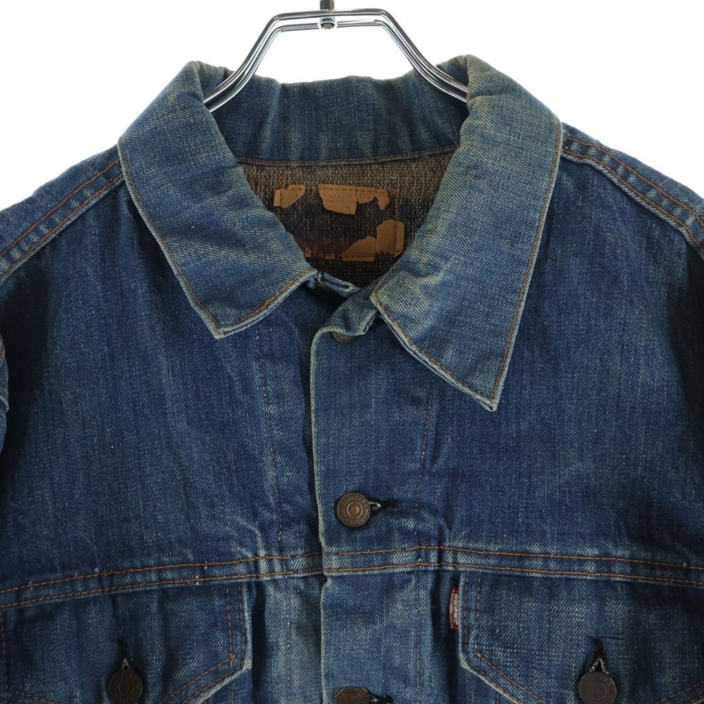 Levi's (リーバイス) VINTAGE 60s-70s BIGE 不V 70505-0317 4th 横縞