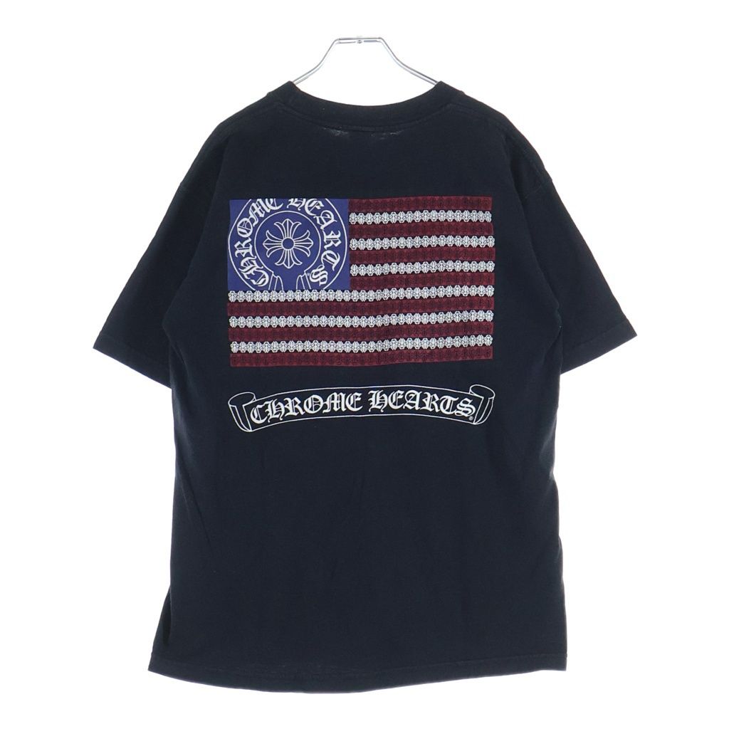 CHROME HEARTS (クロムハーツ) American Flag Dagger Tee アメリカンフラッグダガー 半袖Tシャツカットソー