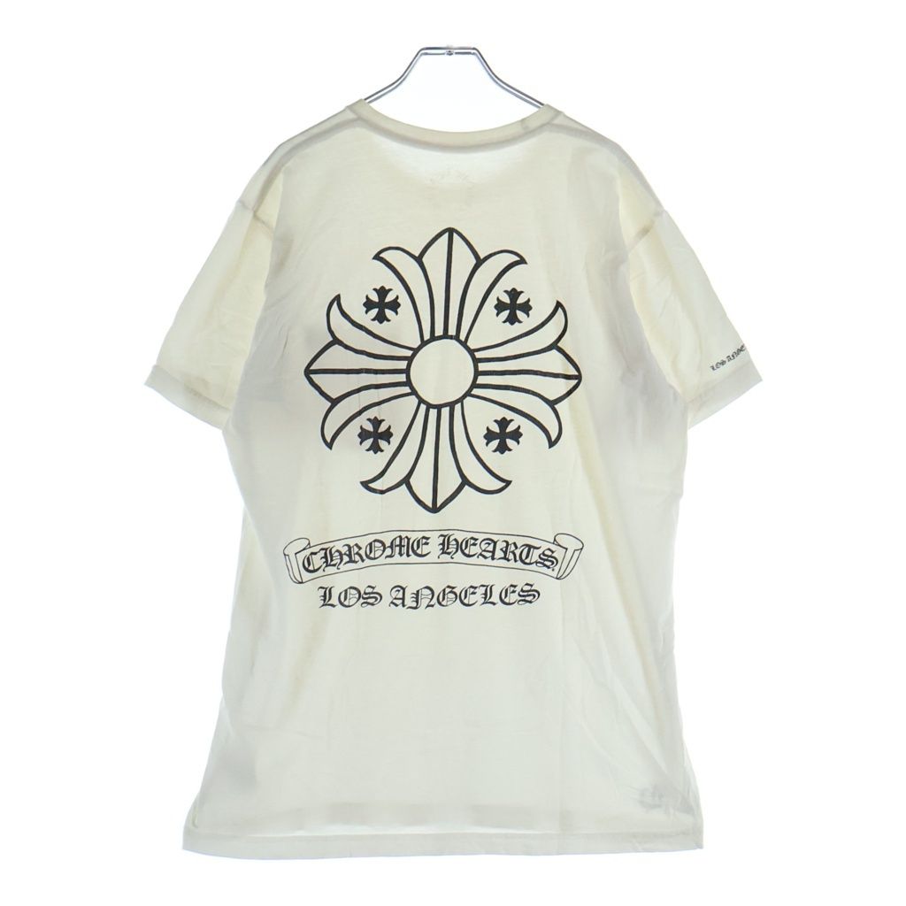 CHROME HEARTS (クロムハーツ) CH Plus ロサンゼルス限定 バックCHプラスプリント半袖Tシャツカットソー