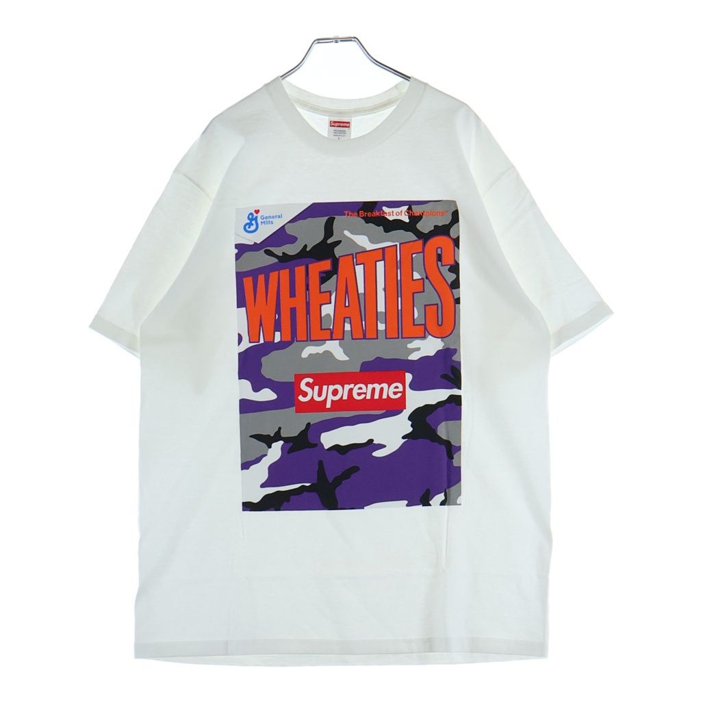 SUPREME (シュプリーム) 21SS Wheaties Tee ウィーティー 半袖Tシャツ カットソー ホワイト