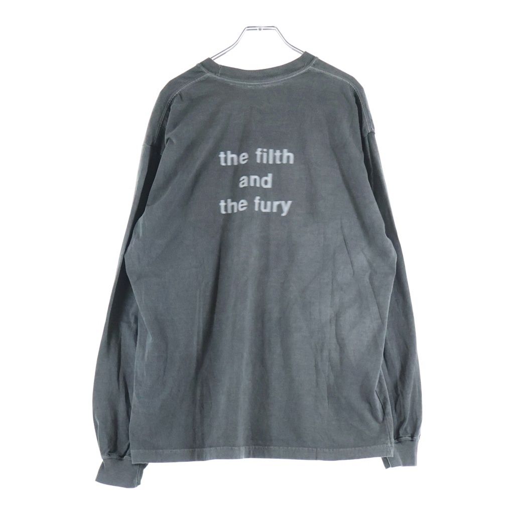 NEIGHBORHOOD (ネイバーフッド) 25SS NH . TEE LS-3 ロゴプリント ロングスリーブ 長袖Tシャツ カットソー グレー 251PCNH-LT03