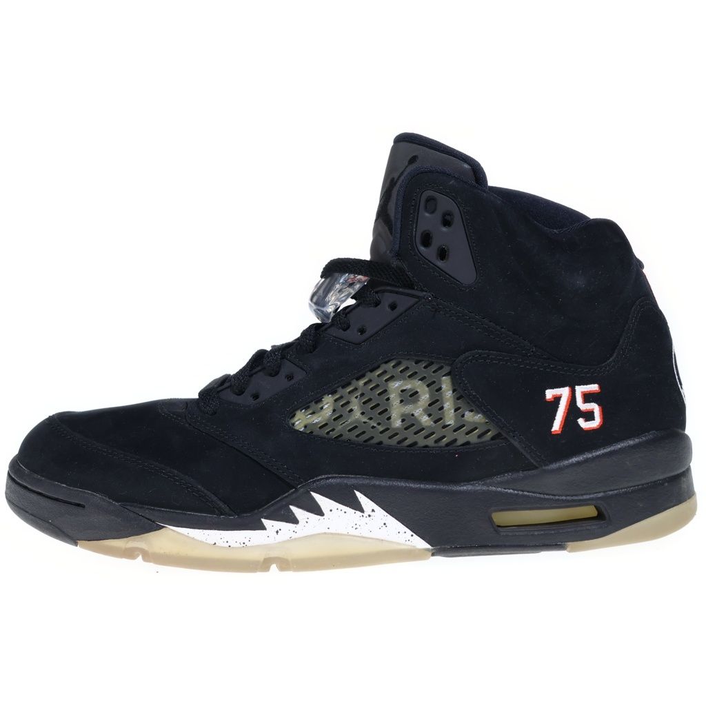 NIKE (ナイキ) ×PARIS SAINT GERMAIN AIR JORDAN 5 RETRO BCFC AV9175-001 パリ サンジェルマン エア ジョーダン 5 レトロ ハイカットスニーカー ブラック US11/29cm