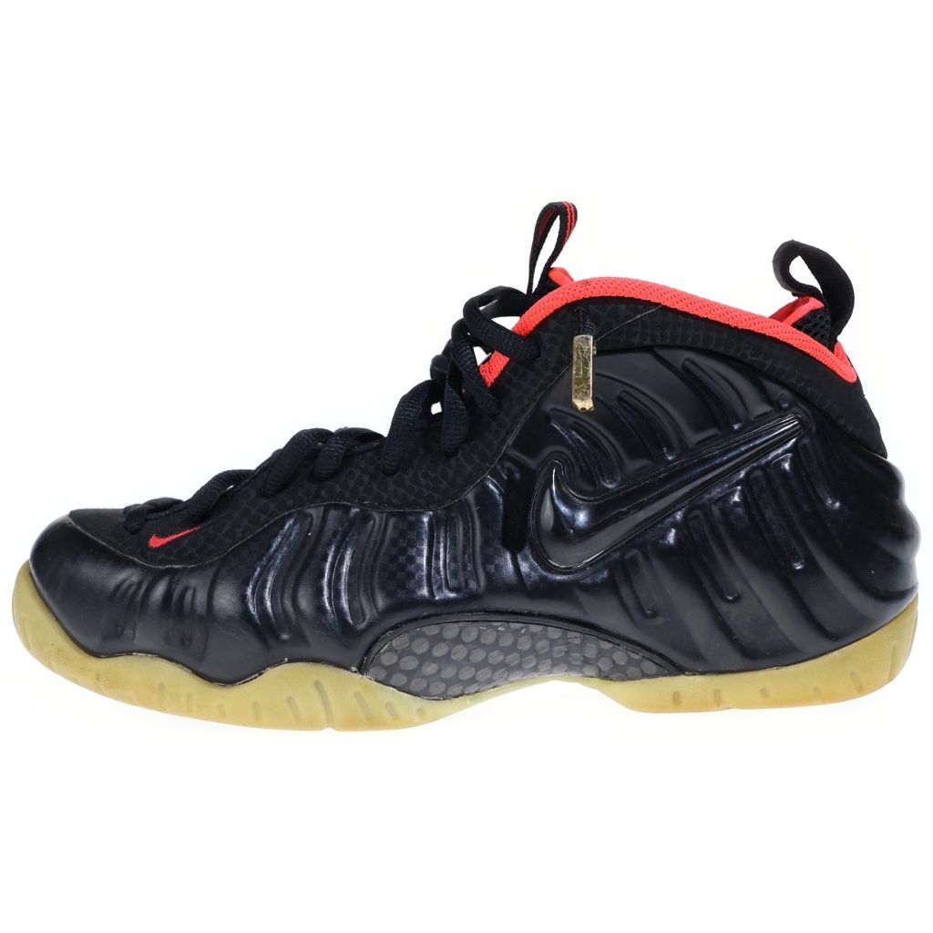 NIKE (ナイキ) 【観賞用 2014年製】 AIR FOAMPOSITE PRO PRM 616750-001 エアフォームポジット プロ イージー ハイカットスニーカー ブラック US10.5/28.5cm