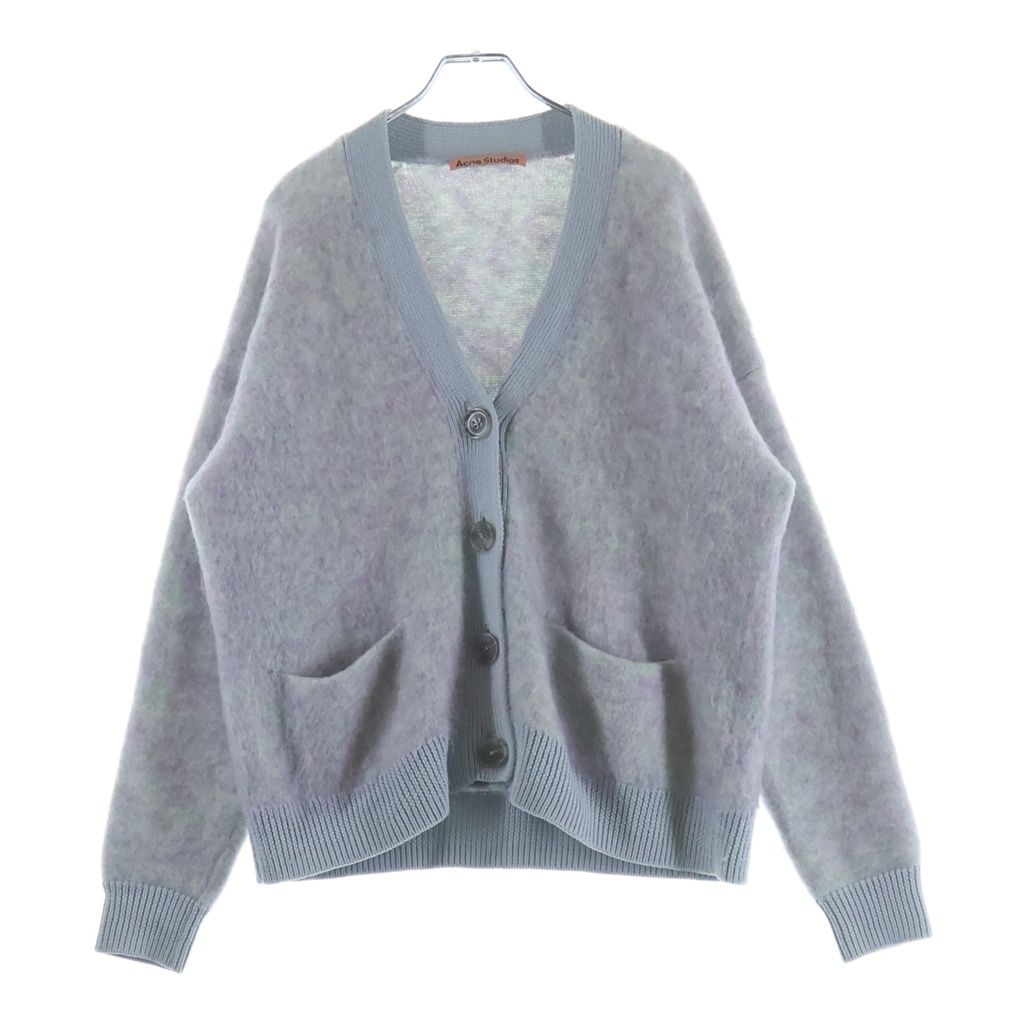 Acne Studios (アクネ ストゥディオズ) 21AW ウールモヘヤカーディガン ブルー FN-WN-KNIT000515