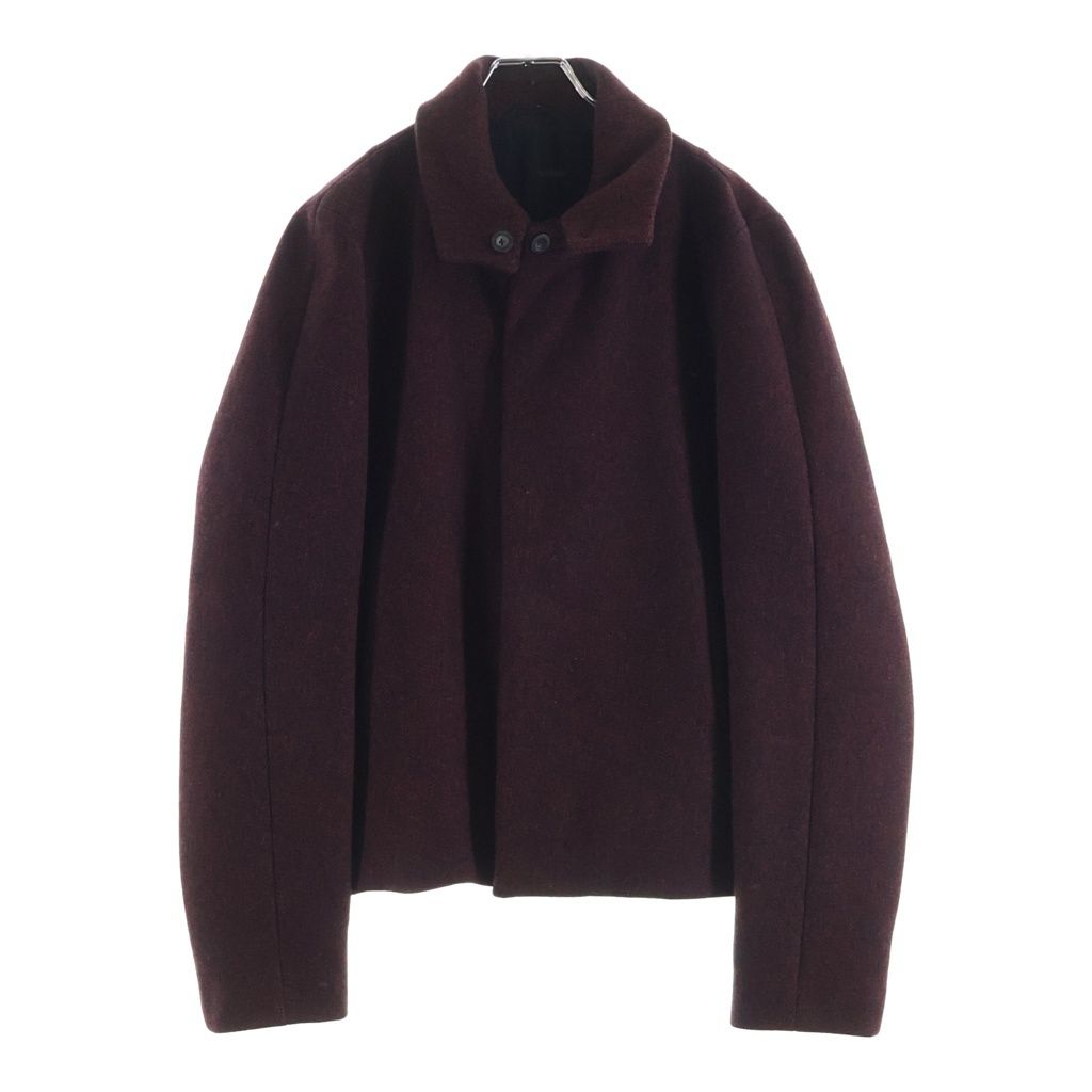 JIL SANDER (ジルサンダー) 比翼ボタン ショートウールコート レッド 420401 M20090082
