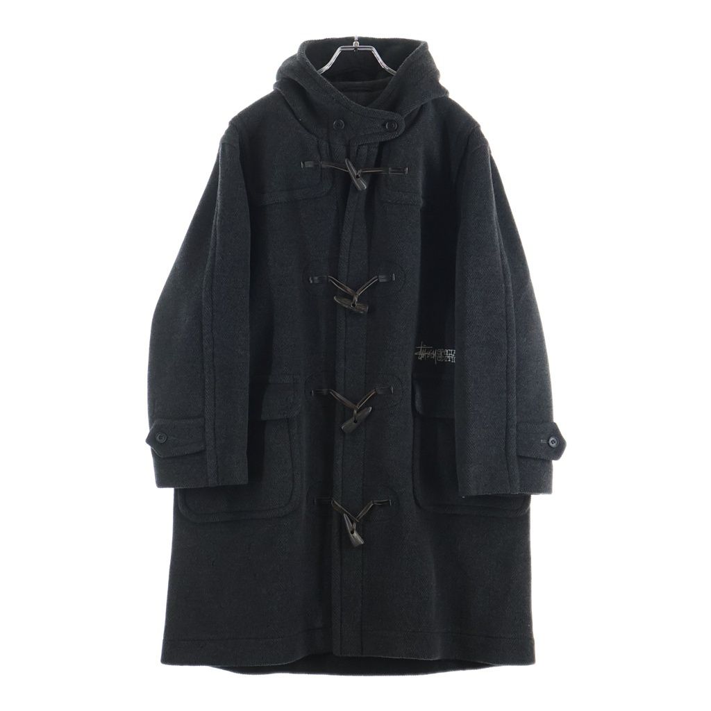 STUSSY (ステューシー) 90s OLD STUSSY Special Edition Duffel Coat オールドステューシー スペシャルエディション ウール ダッフル ロングコート グレー
