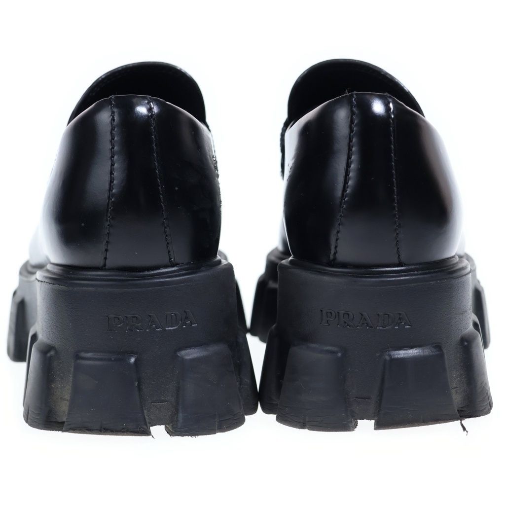 PRADA (プラダ) モノリス トライアングルロゴプレート レザー 厚底