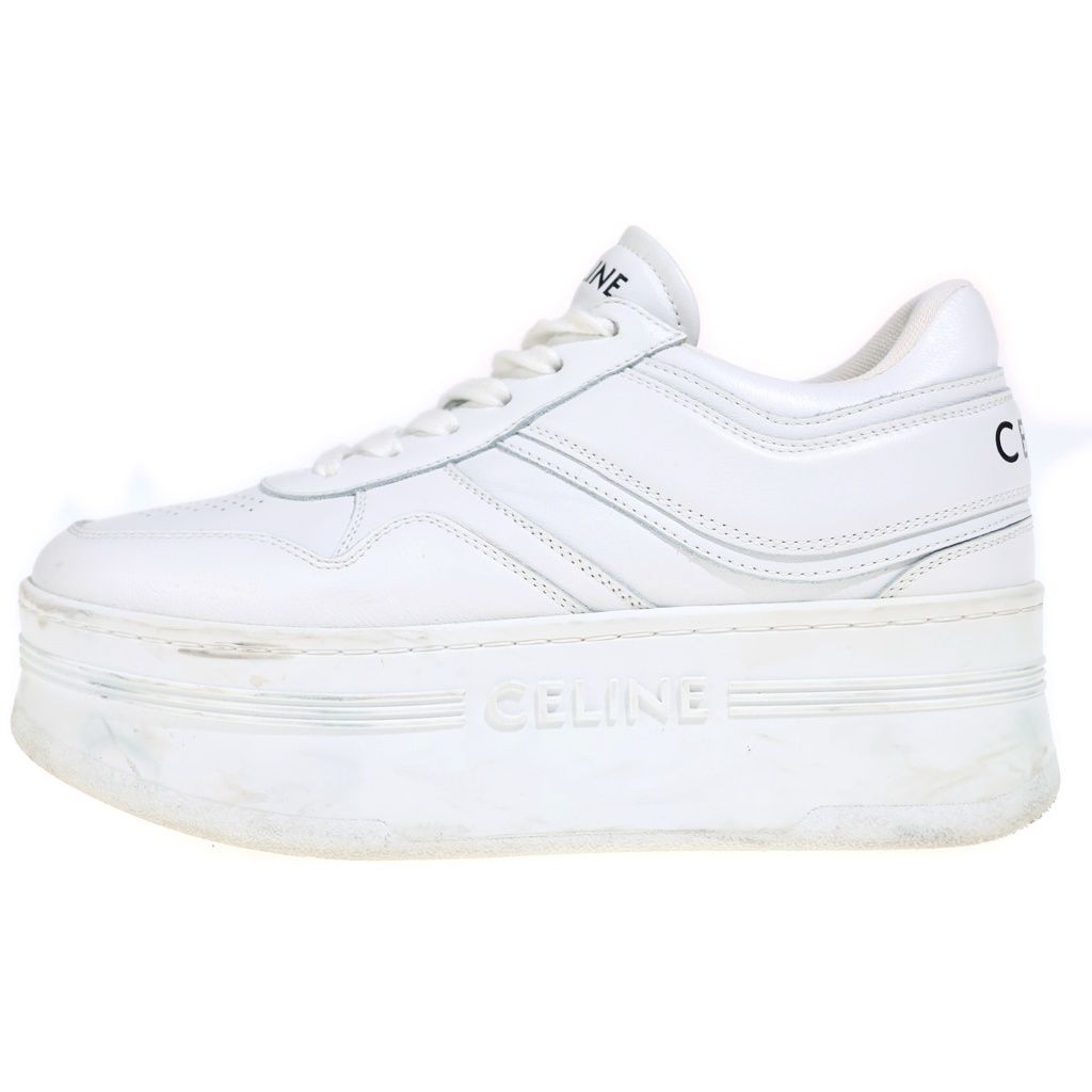 CELINE (セリーヌ) ブロックスニーカー 厚底ローカットスニーカー ホワイト