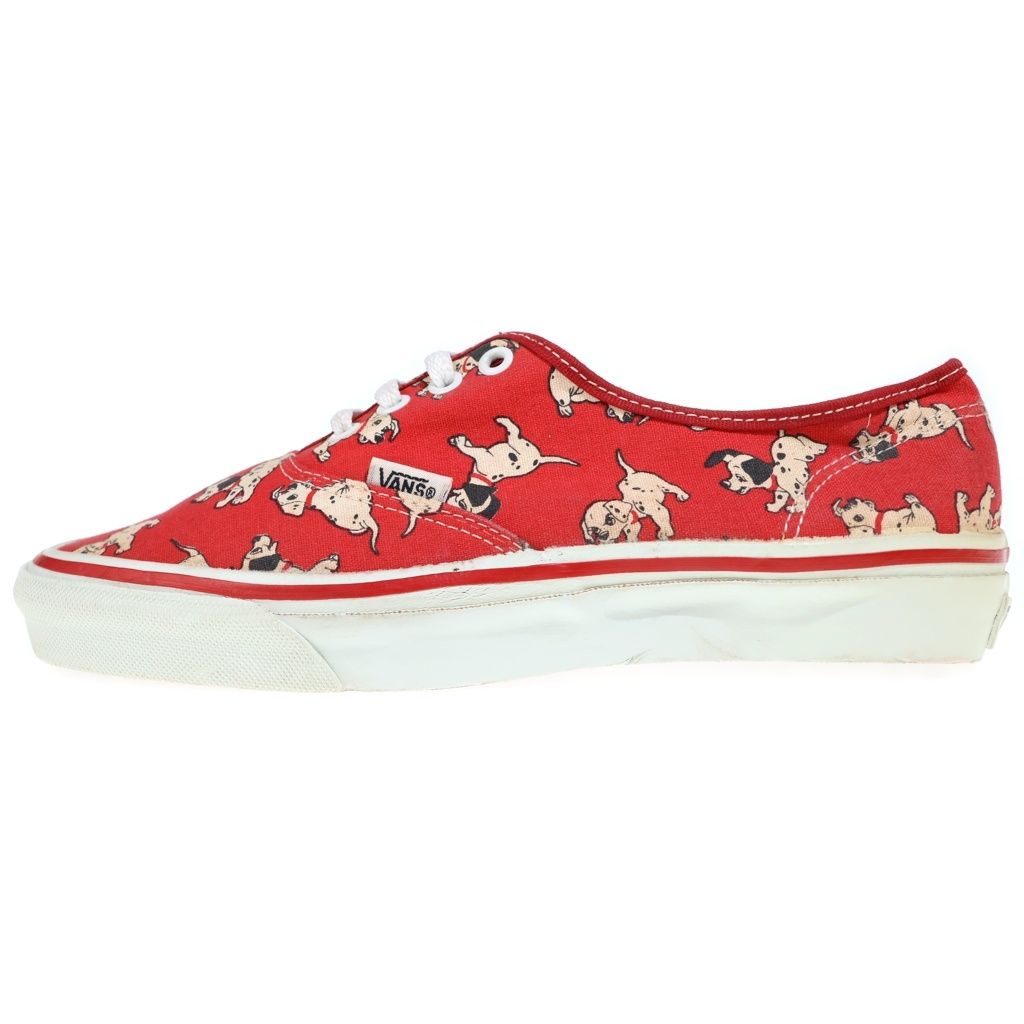 VANS (ヴァンズ) 90s × Disney WMS Authentic ディズニー 101匹わんちゃん USA製 ウィメンズ オーセンティック ローカットスニーカー レッド