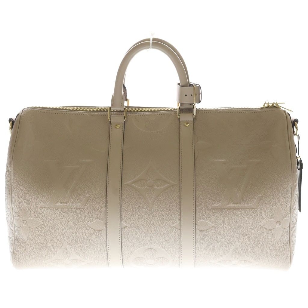 LOUIS VUITTON (ルイヴィトン) モノグラム アンプラント キーポルバンドリエール45 2WAY ハンドバッグ ショルダーバッグ ボストンバッグ M46114 ICタイプ トゥルトレール ベージュ系