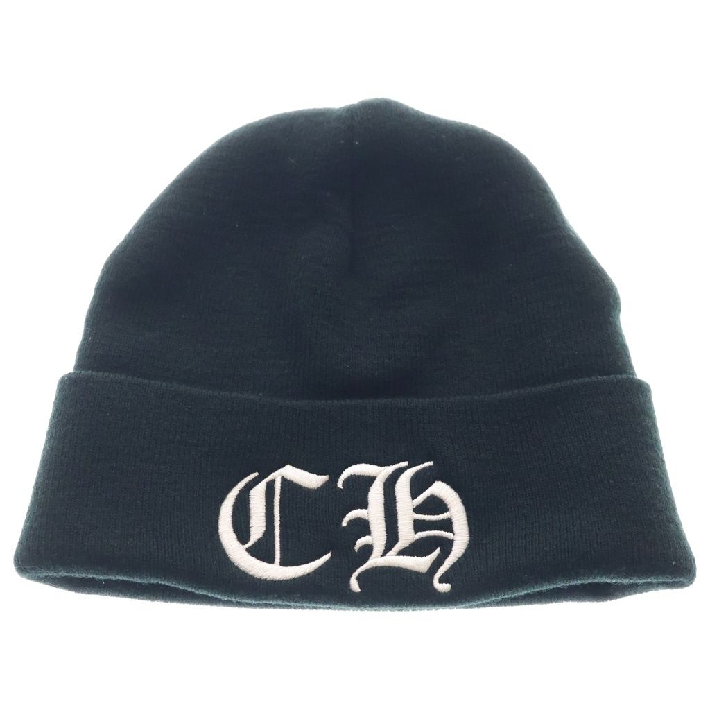 CHROME HEARTS (クロムハーツ) CH Logo Embroidery Acrylic Beanie CHロゴ刺繍ビーニー ニット帽 ブラック 63,525円