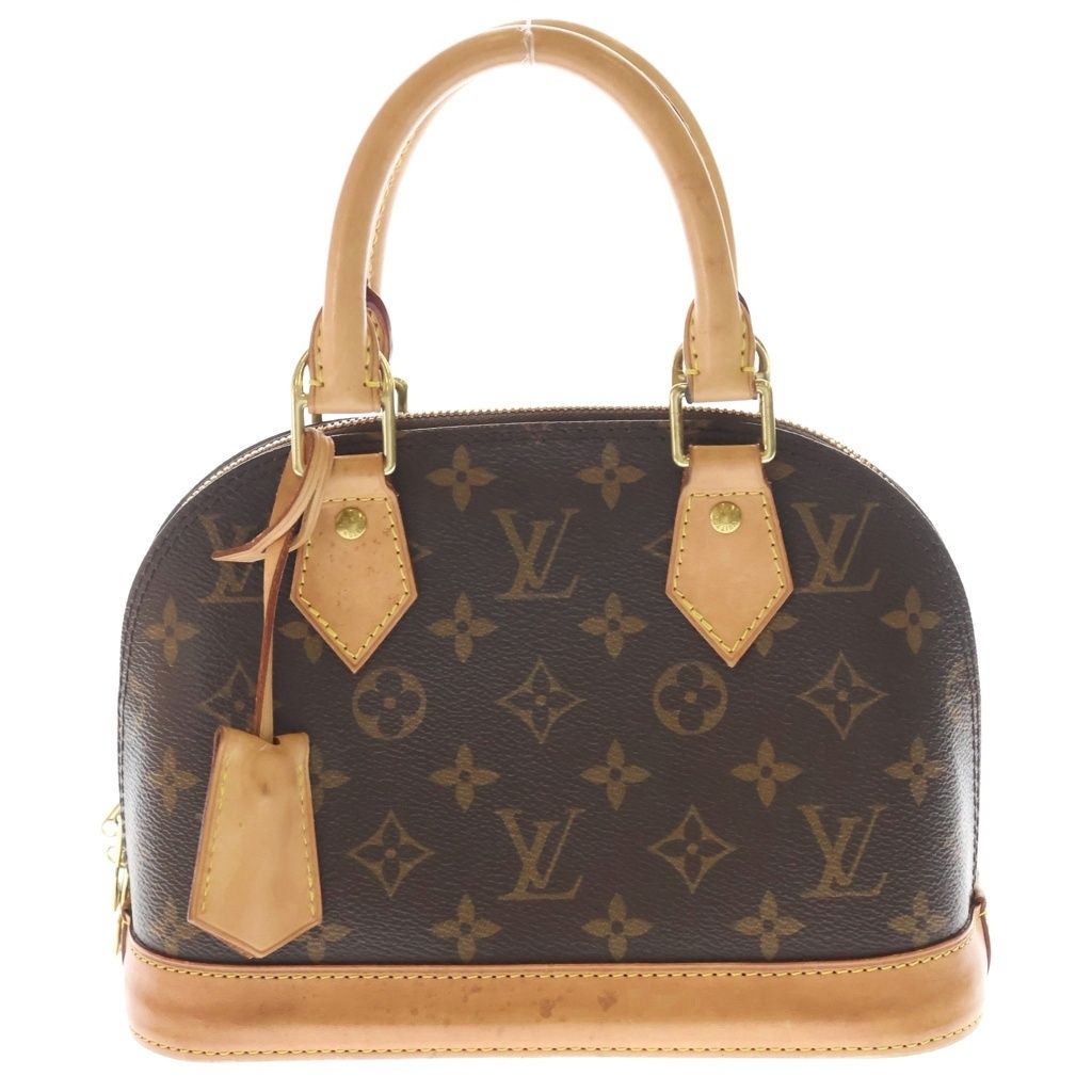 LOUIS VUITTON (ルイヴィトン) アルマBB モノグラム PVC レザー 2WAY ハンド ショルダーバッグ ブラウン M53152