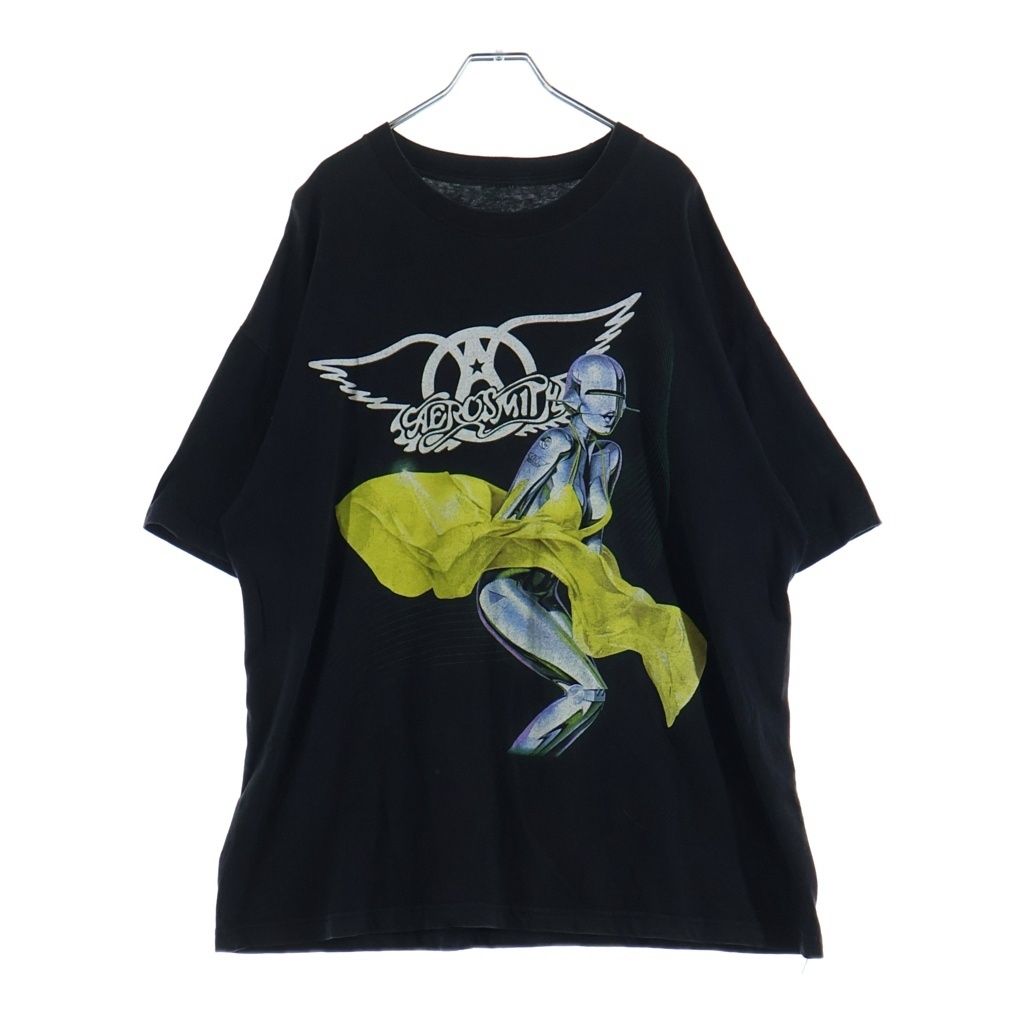 VINTAGE (ヴィンテージ) 00S VINTAGE AEROSMITH SORAYAMA JUST PUSH PLAY WORLD TOUR 2001 ジャストプッシュプレイ ワールドツアー 両面プリント クルーネック 半袖Tシャツ