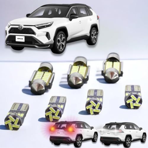 【室内灯＋バックランプ＋ウインカーランプ】 RAV4 LED １２点セット 取付工具付き 型式：50系 MXAA52 MXAA54 AXAH52 AXAH54 LED 【簡単取付】無極性 6000K ゴースト灯防止 室内灯 パーツ カー用品 95fd77de