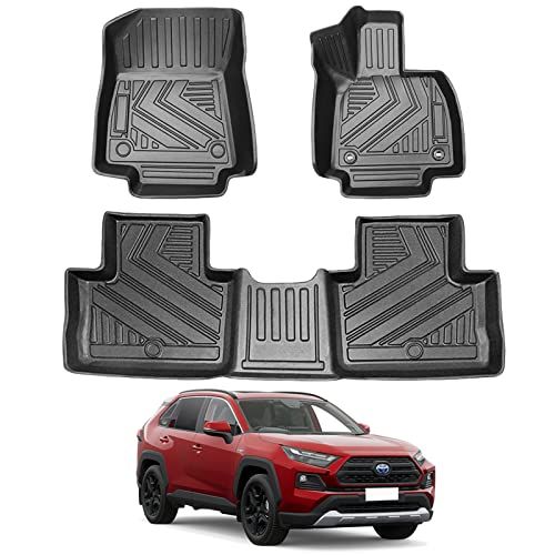 トヨタ RAV4 XA50型 3Dフロアマット TOYOTA RAV4 XA50型 立体フロアマット オートマ用 前席& 2列目 TPE素材 カスタムパーツ 防水 滑り防止 耐汚れ 消臭/抗菌効果 車種専用設計 取付簡単 保護パーツ カー用品 c03f5326