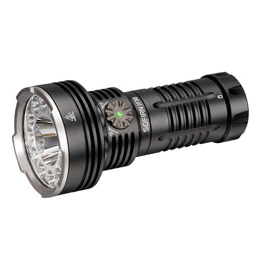 Sofirn IF30 懐中電灯 ledフラッシュライト 強力 最強 高輝度ライト 12000ルーメン 射程685M 稼働時間130時間 USB充電式 防水 アルミニウム合金材料 サーチライト ハンディライト キャンプ アウトドア 捜査 防災 1bc6e7a6