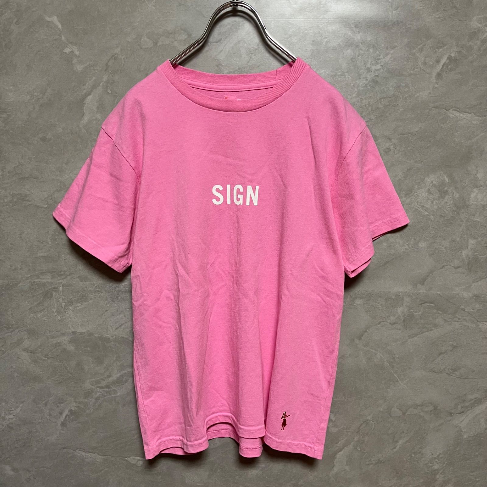 grown in the sun グローンインザサン Tシャツ ロゴ ピンク XS カットソー sign - メルカリ