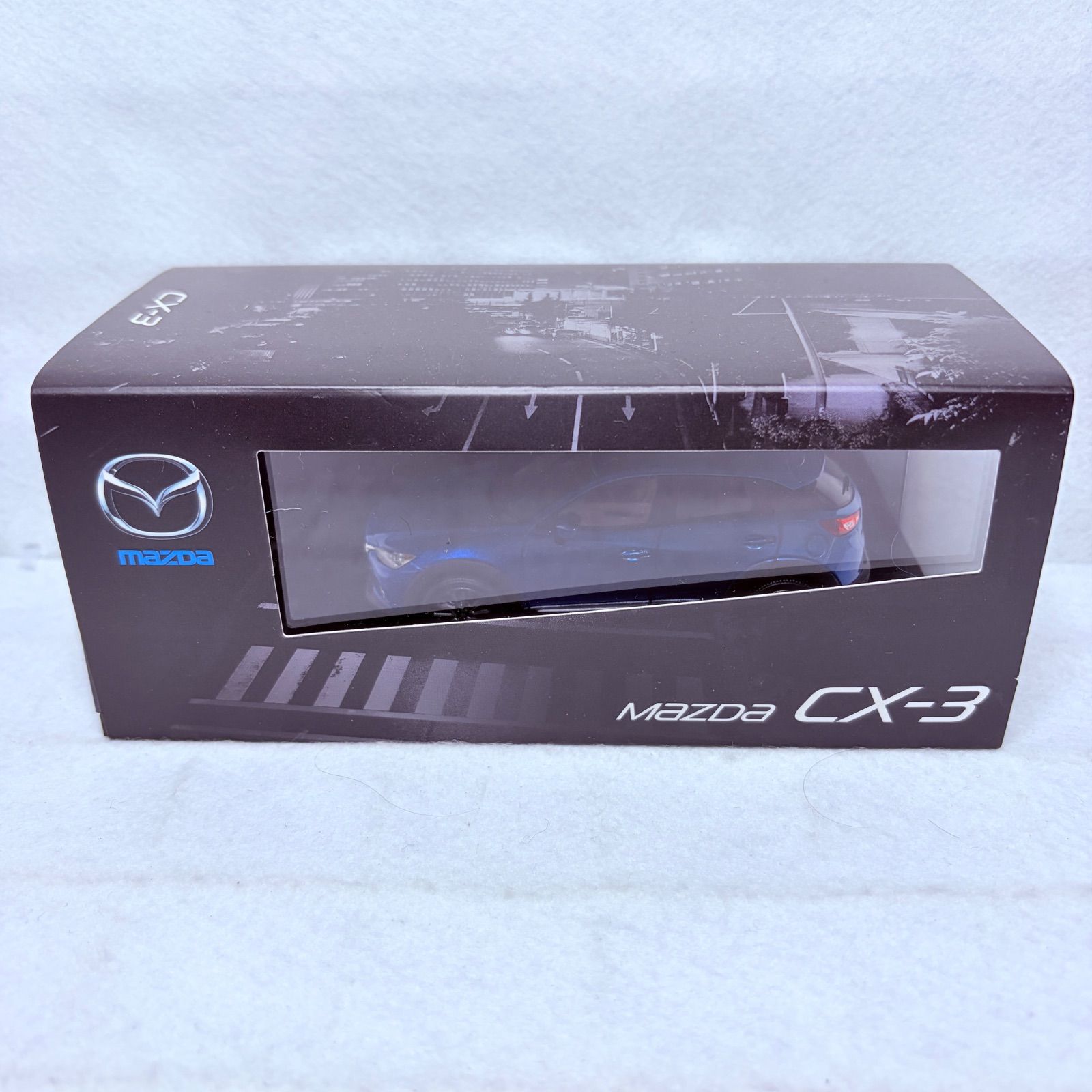 【中古品】MAZDA 魂動 CX-3 ダイナミックブルーマイカ 1/43