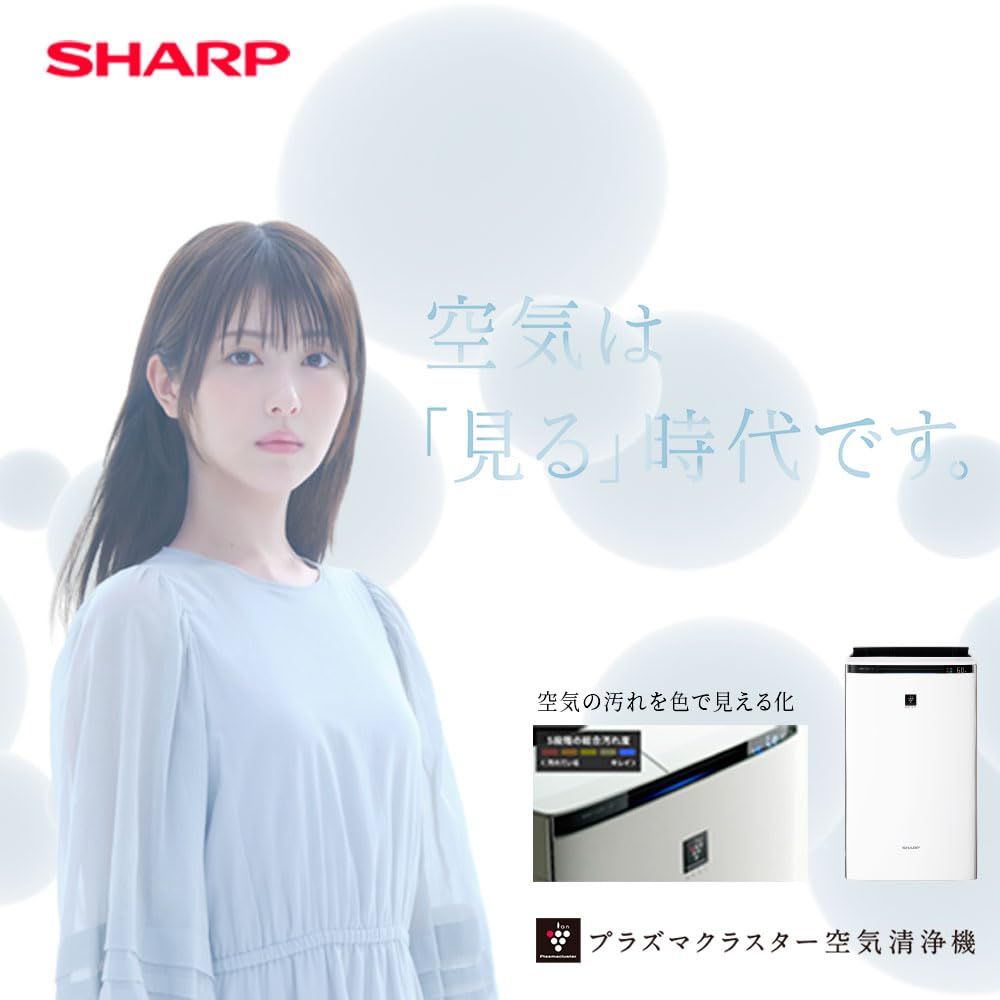 シャープ 加湿 空気清浄機 KI-RX75-W ホワイト プラズマクラスター 