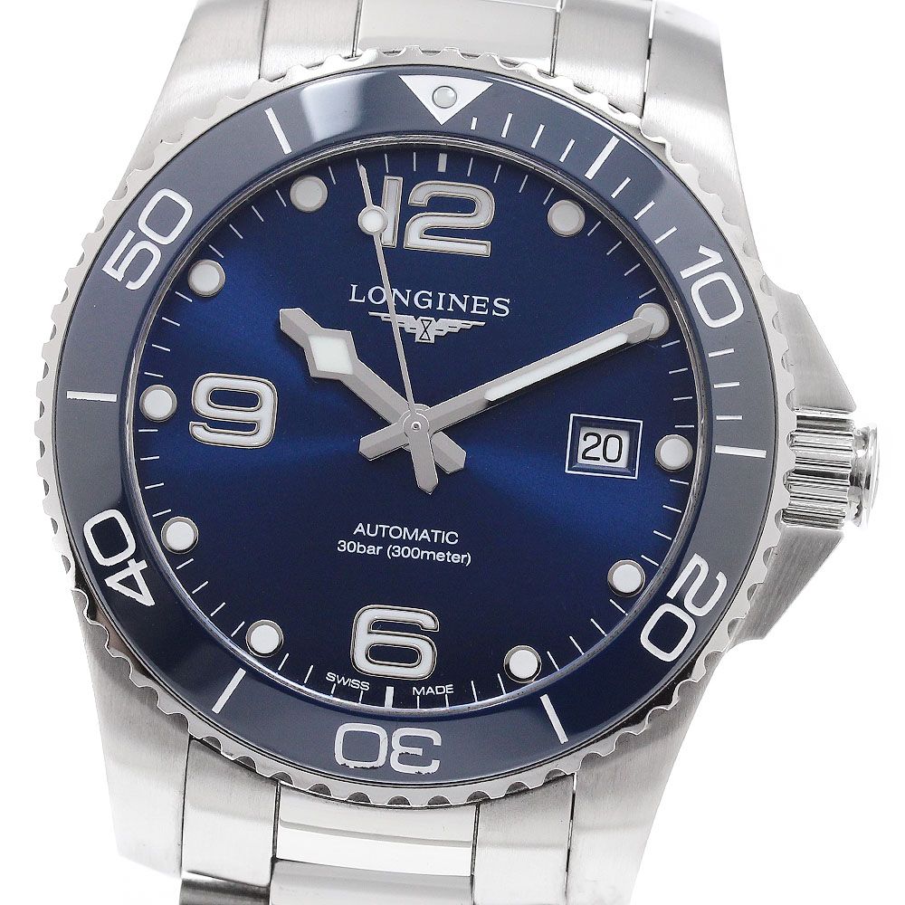 ロンジン LONGINES L3.781.4 ハイドロコンクエスト デイト 自動巻き メンズ 良品 箱・保証書付き_961436