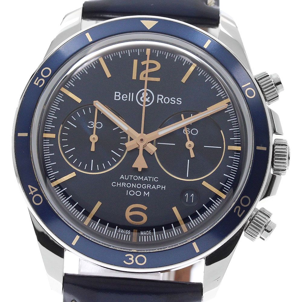 本物100%!ベル＆ロス Bell＆Ross BRV2-94 ヴィンテージ クロノグラフ