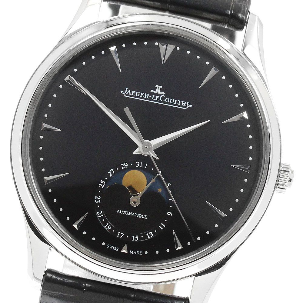 ジャガー・ルクルト JAEGER-LECOULTRE Q1368470/176.8.64.S マスターウルトラスリム ムーン 自動巻き メンズ 美品 保証書付き_965573