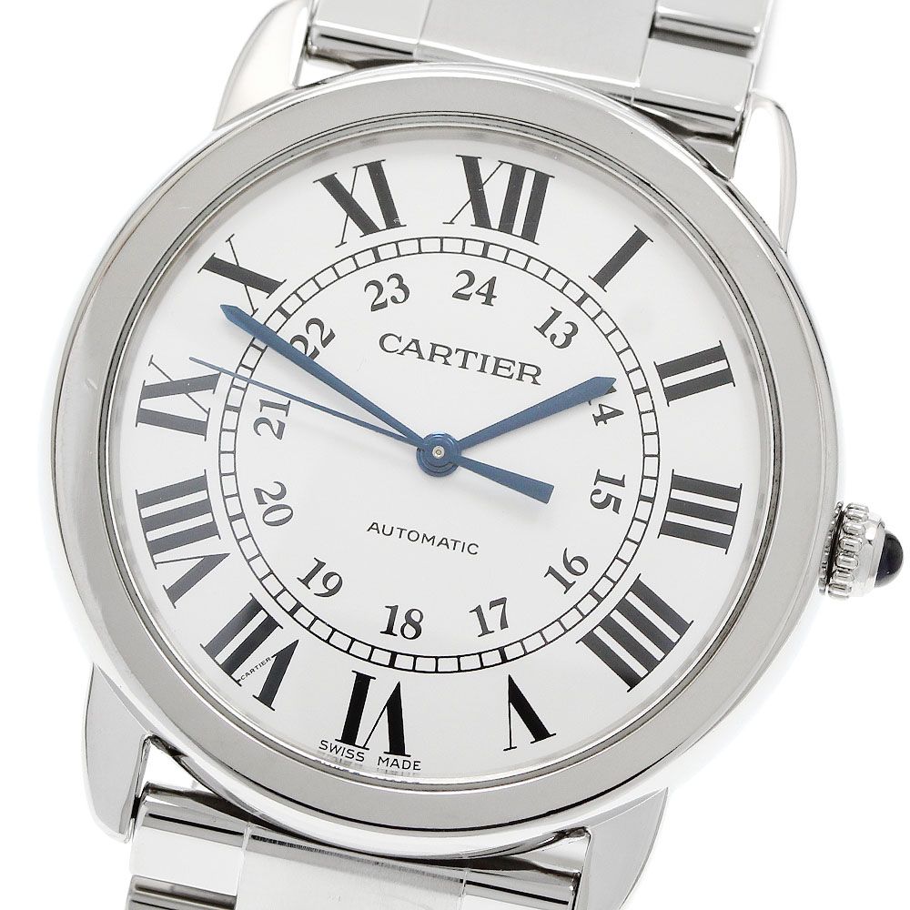 カルティエ CARTIER WSRN0012 ロンドソロ 自動巻き メンズ 良品 保証書付き_957888