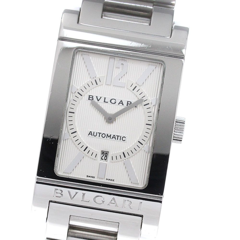 ブルガリ BVLGARI RT45S レッタンゴロ デイト 自動巻き メンズ _963036