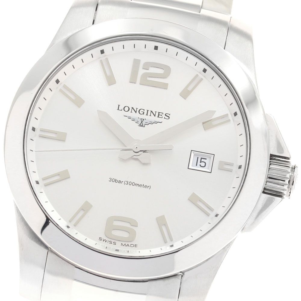 ロンジン LONGINES L3.759.4 コンクエスト デイト クォーツ メンズ _951171