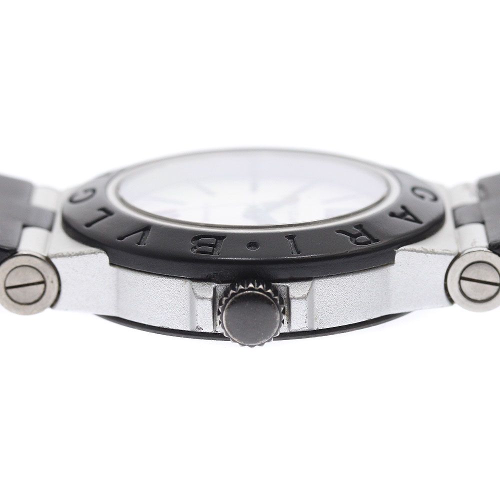 ベルト訳あり ブルガリ BVLGARI AL32TA アルミニウム デイト クォーツ