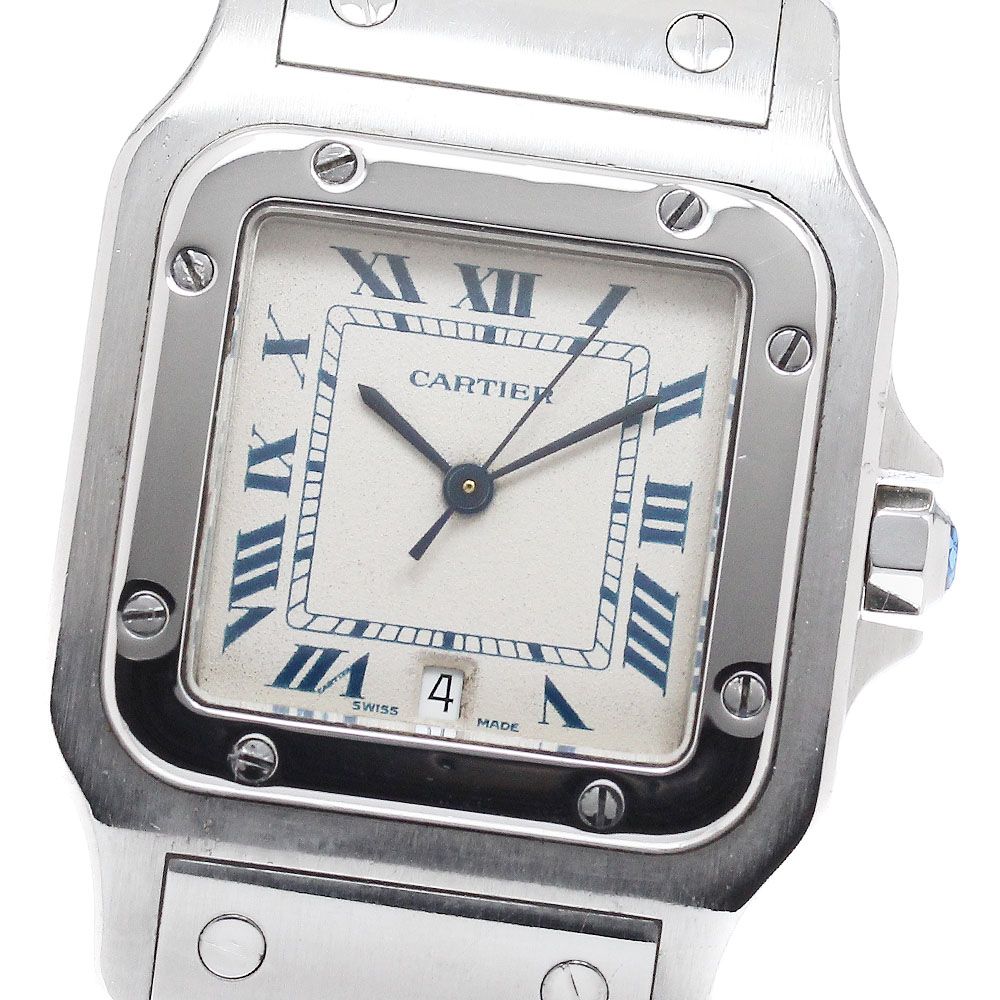カルティエ CARTIER W20018D6 サントスガルベLM デイト クォーツ メンズ _961241