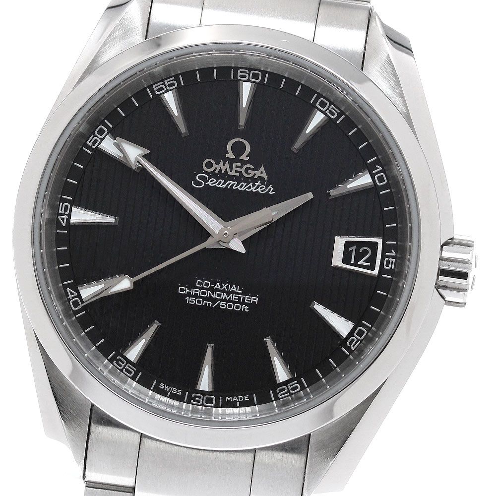 オメガ OMEGA 231.10.39.21.01.001 シーマスター アクアテラ デイト コーアクシャル 自動巻き メンズ 良品 _959732