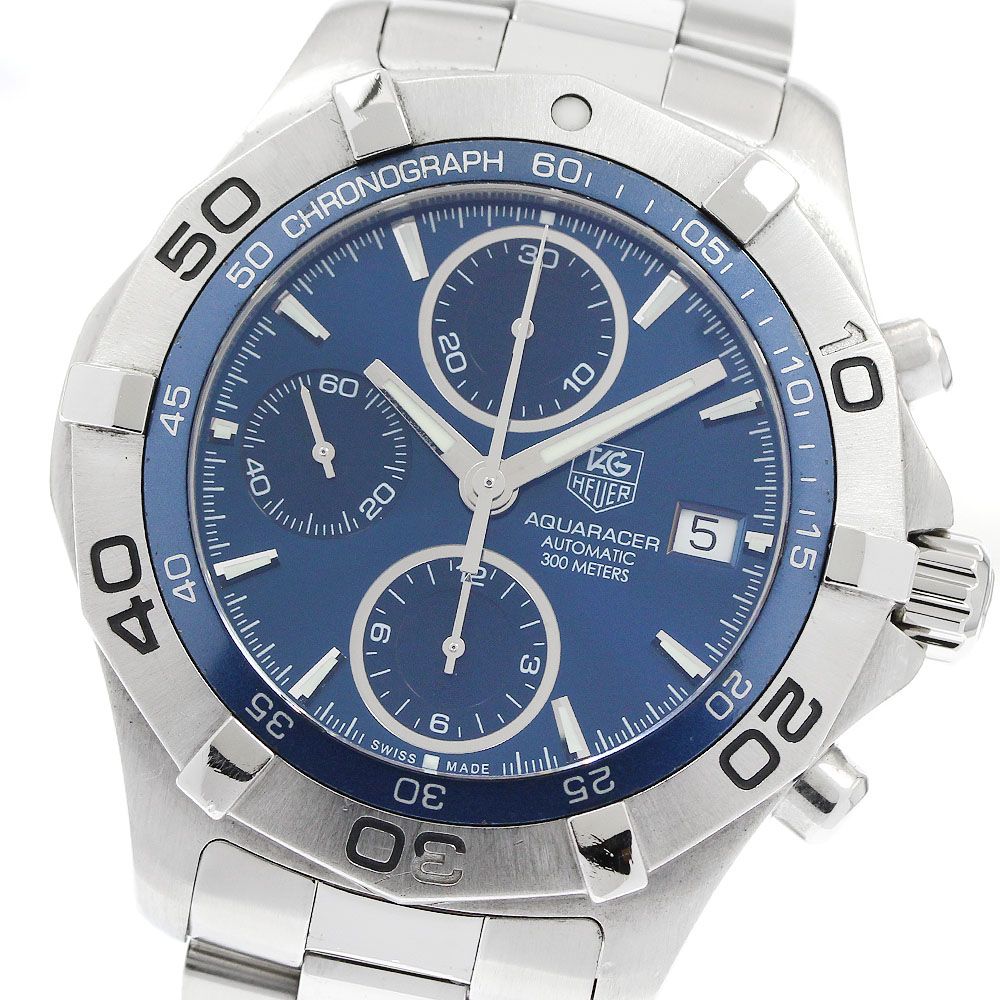 タグホイヤー TAG HEUER CAF2112 アクアレーサー クロノグラフ デイト 自動巻き メンズ _952656
