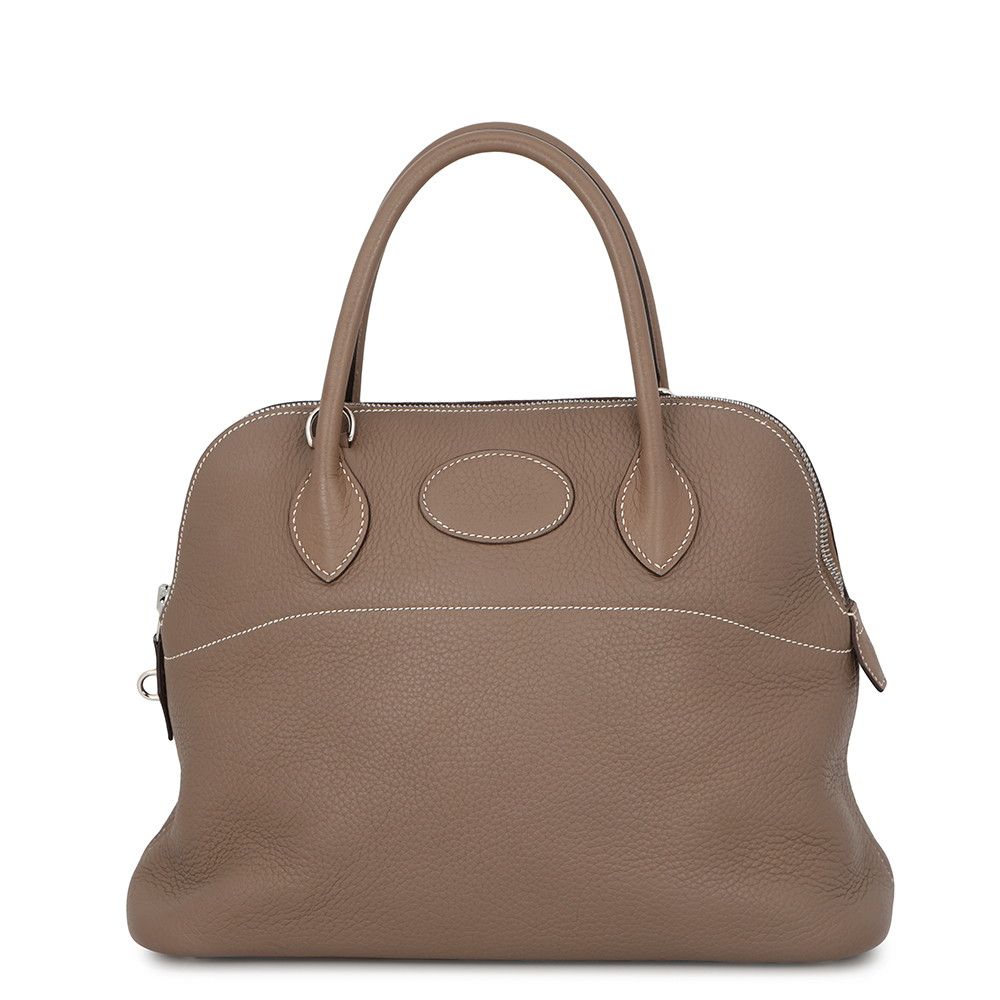 エルメス ハンドバッグ ボリード31 エトゥープ/シルバー金具 トリヨンクレマンス □I刻印 HERMES Bolide 2way
