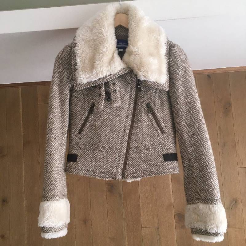 BURBERRY BLUE LABEL 裏ボア　ジャケット　38 美品 BURBERRY BLUE LABEL（バーバリーブルーレーベル）ボア