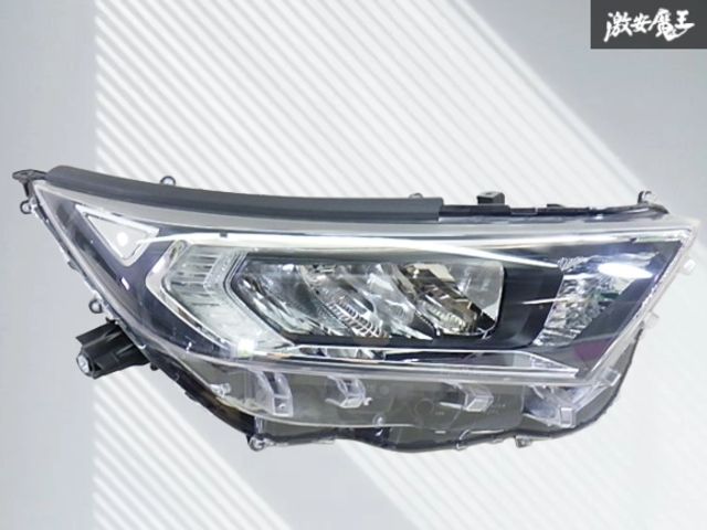 【実働外し！】TOYOTA トヨタ 純正 MXAA52 RAV4 LED ヘッドライト ヘッドランプ レンズ 右 右側 運転席側 刻印 E STANLEY 42-90 即納 棚