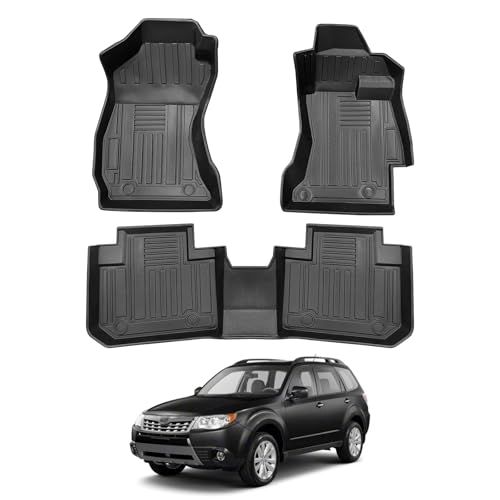 Shvgen適合対応スバル新型 フォレスター フロアマット SJ系専用設計Subaru Forester SJ5/SJG 型 2013-2018年 3D立体構造フォレスター フロアマット防水フォレスターアクセサリー 縁高 TPE材質 耐摩擦 c7425bf6