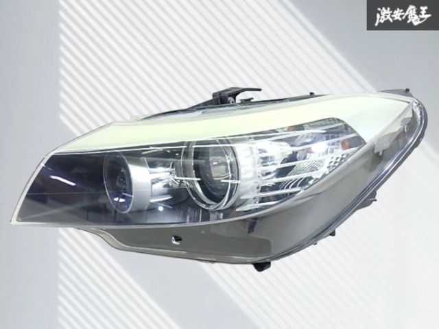 【割れ無し！点灯OK！】BMW 純正 E89 Z4 前期 HID ヘッドライト ヘッドランプ レンズ 左 左側 助手席側 1LL 009 933-03 即納 棚