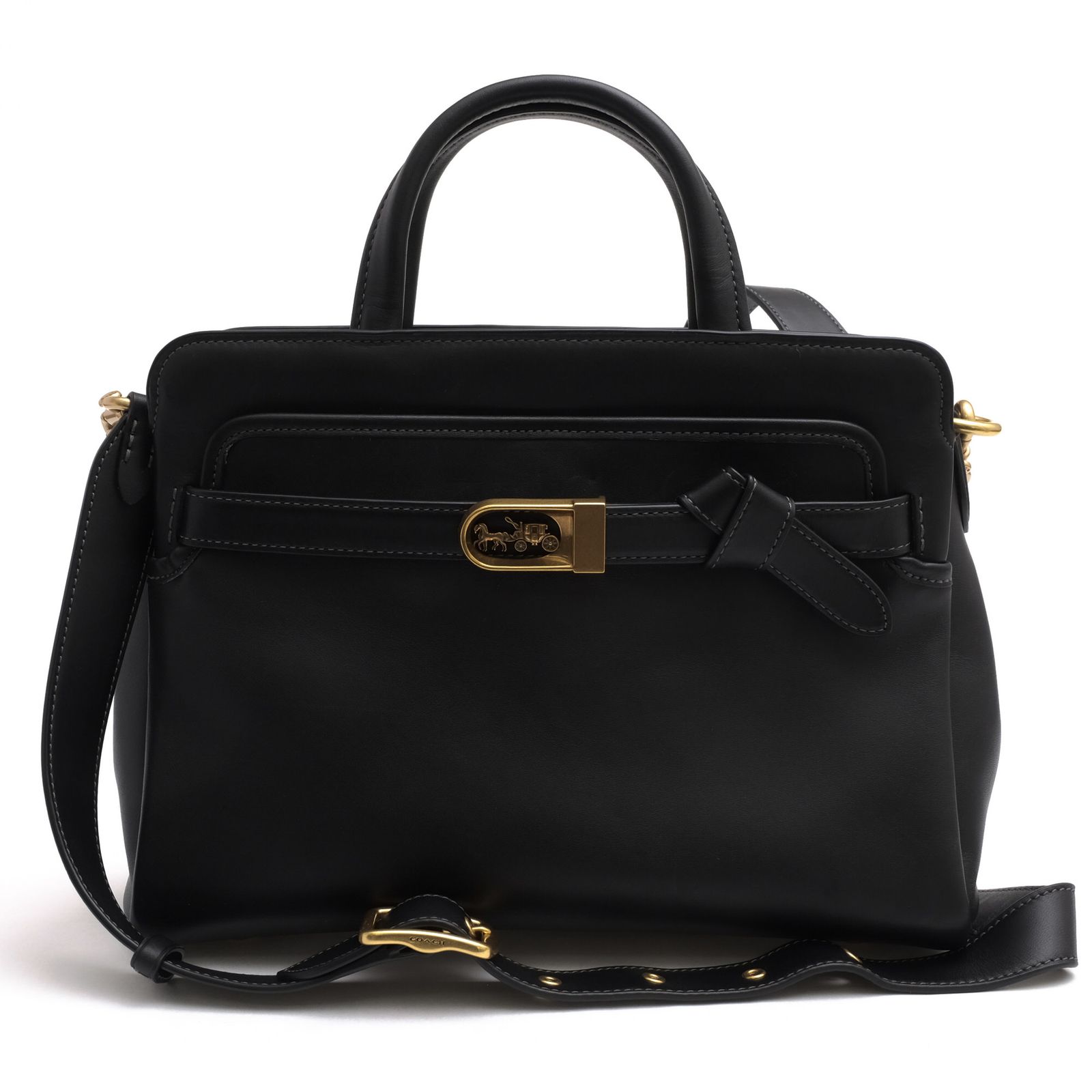 コーチ／COACH バッグ ハンドバッグ 鞄 トートバッグ レディース 女性 女性用 レザー 革 本革 ブラック 黒 C4827 Tate Carryall 29 2WAY ショルダーバッグ