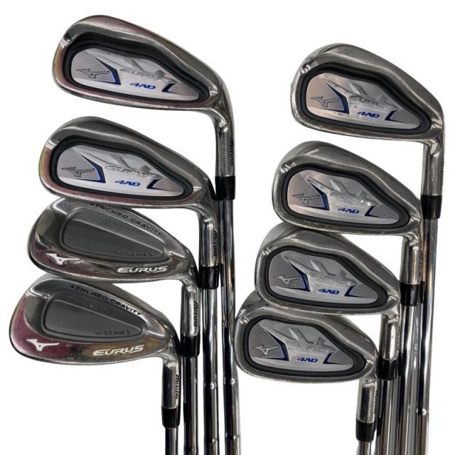 【中古】 ミズノ EURUS 4AD 8S アイアンセット IR FST 1170 (フレックスUNI) メンズ 男性用 右利き 右用 Cランク ゴルフクラブ
