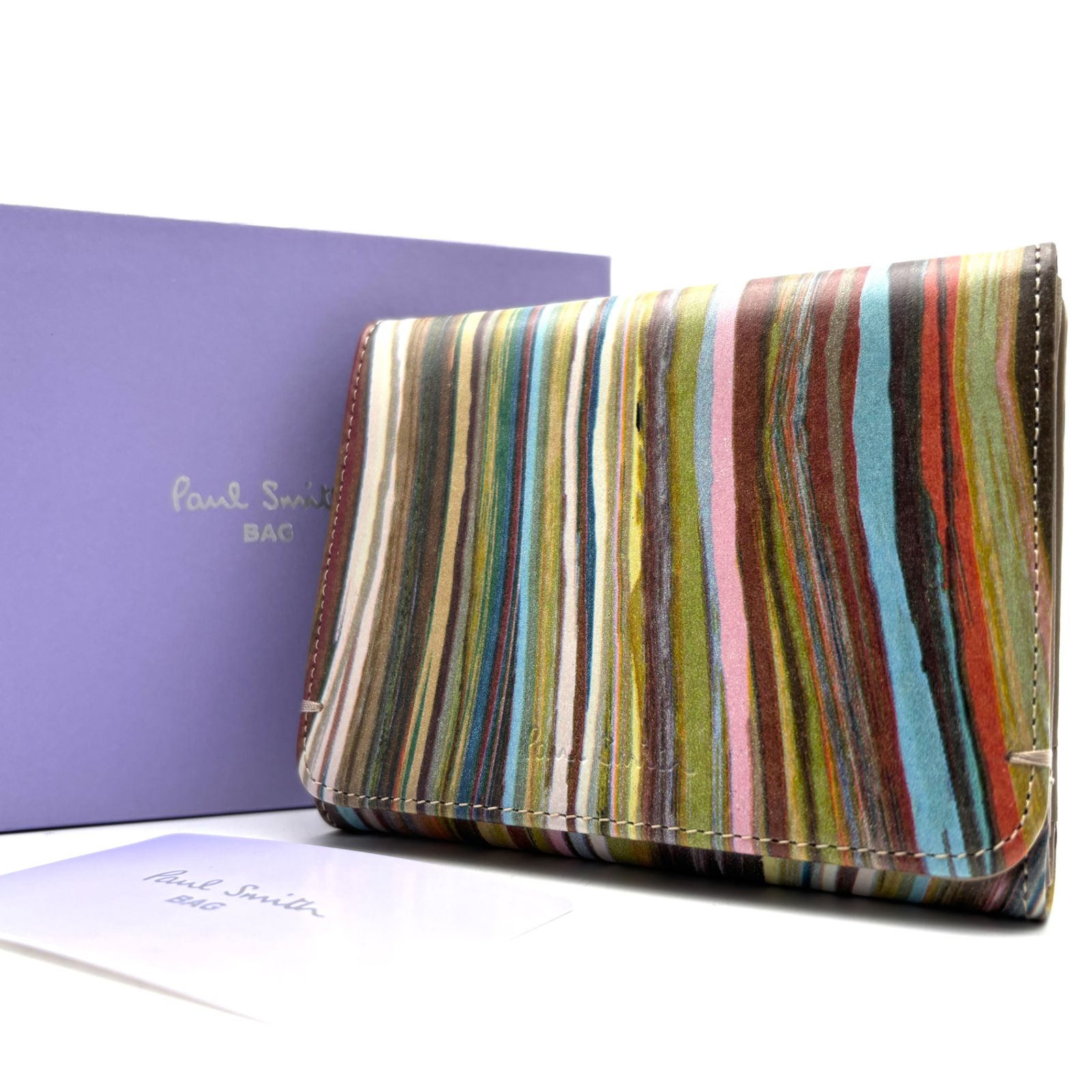 未使用に近い ポールスミス Paul Smith 折り財布 二つ折り マルチ
