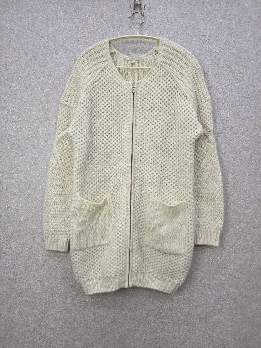 マージュ ジップアップ ニット ロング カーディガン MAJE