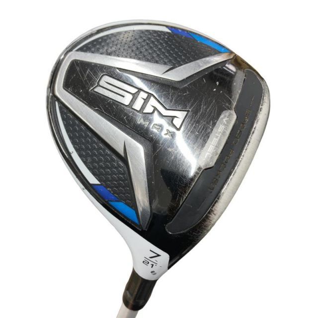 【中古】 テーラーメイド SIM MAX 7W レディース フェアウェイウッド FW TENSEI BLUE TM40(FW) (フレックスL) レディース 女性用 右利き 右用 Dランク ゴルフクラブ