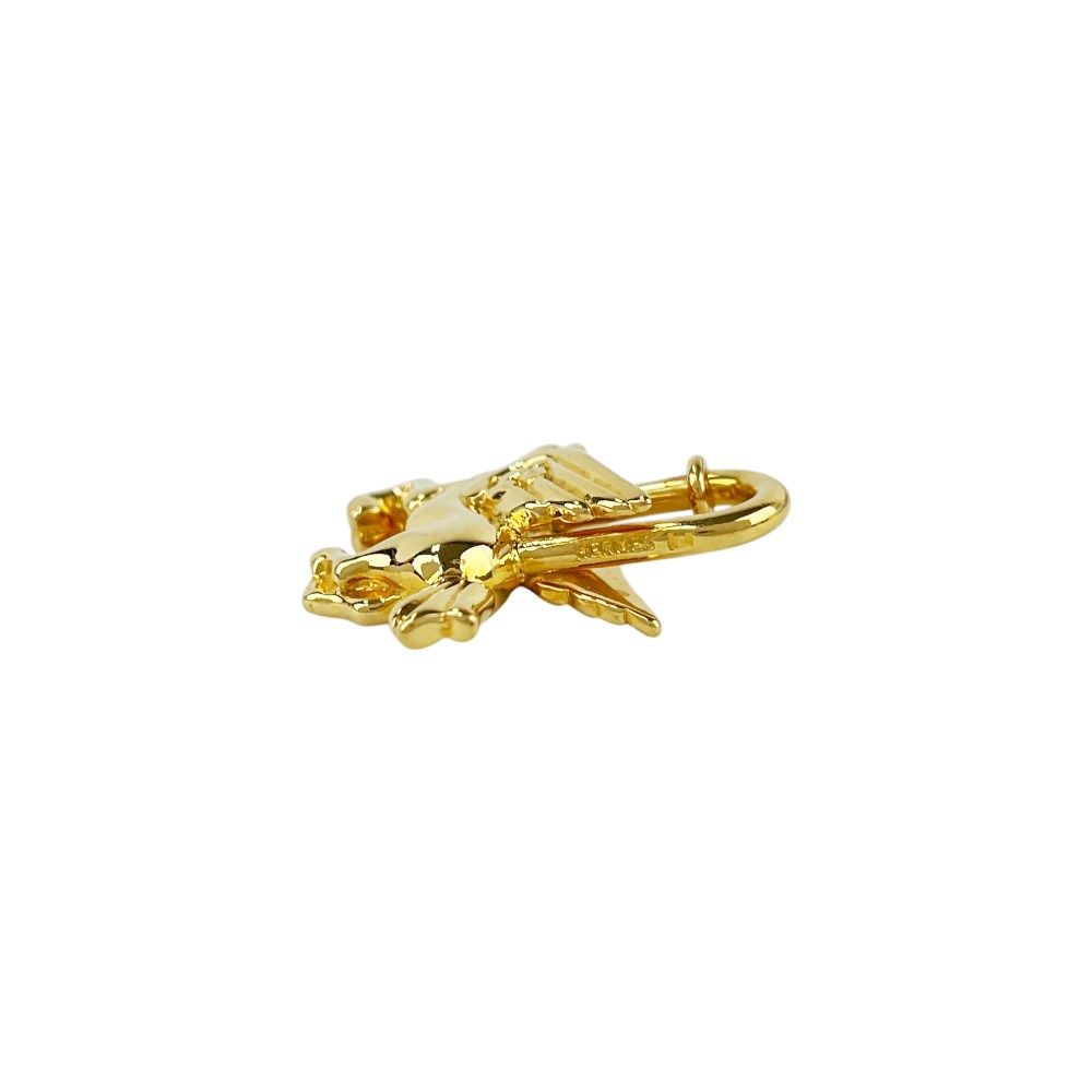 エルメス □美品□ カデナ ペガサス バッグチャーム キーホルダー GP