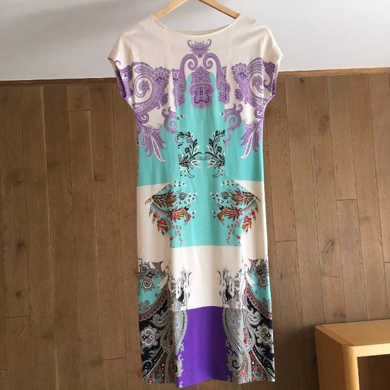美品 ETROエトロ ロング ワンピース42 - メルカリ