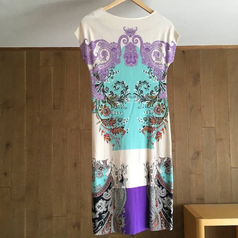 美品 ETROエトロ ロング ワンピース42 - メルカリ