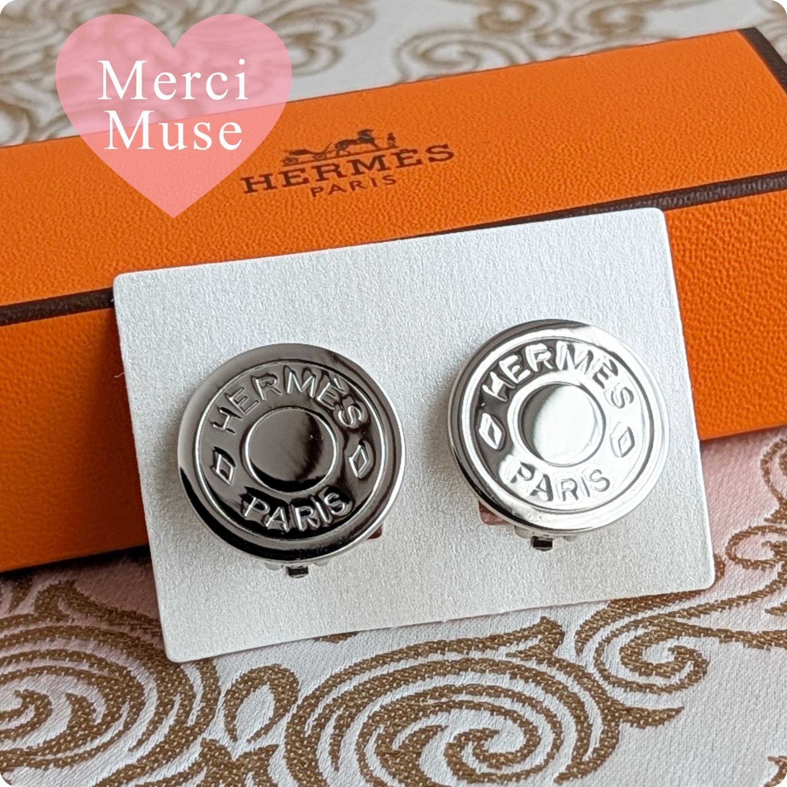 ❤お得なお品❤セリエイヤリング シルバー金具 エルメス 耳痛くない 