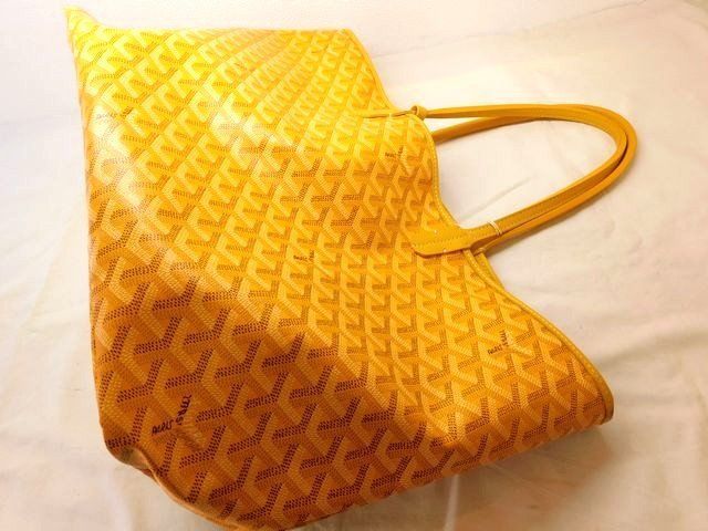 美品 GOYARD ゴヤール サンルイ PM □ トートバッグ イエロー 黄色系