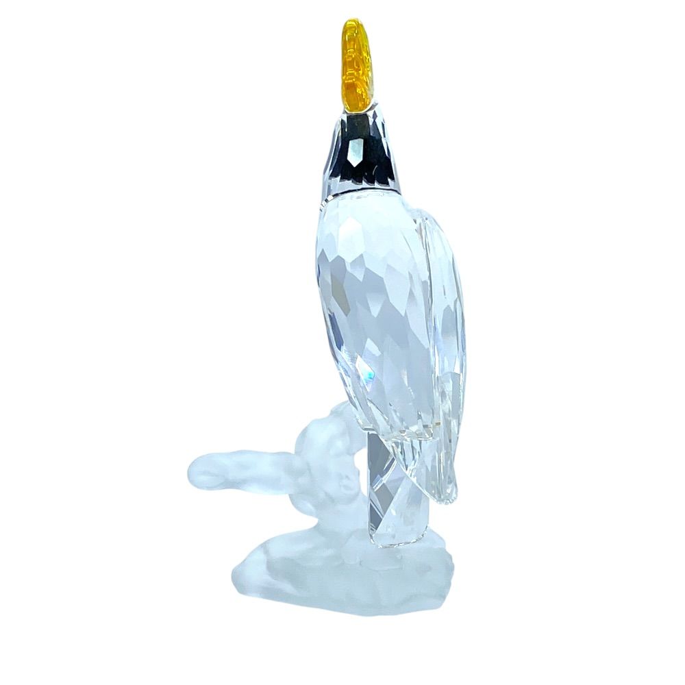美品 SWAROVSKI スワロフスキー Cockatoo バタンインコ オブジェ